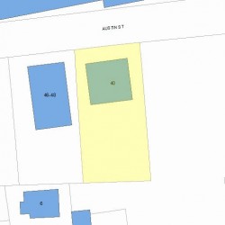 40 Austin St, Newton MA 02460-1850 plot plan