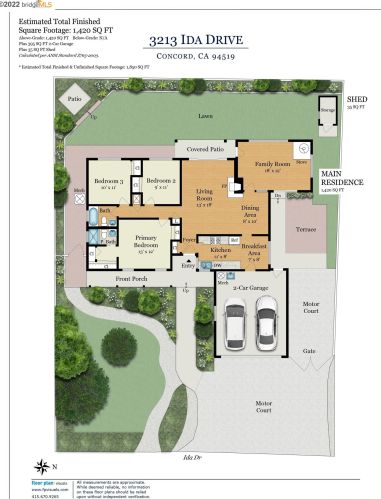 3213 Ida Dr, Concord CA  94519-2136 exterior