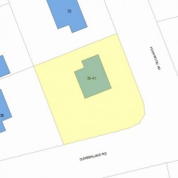 41 Fernwood Rd, Newton MA  02465-1807 plot plan