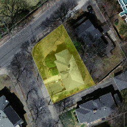 6 Cotter Rd, Newton MA 02468-1037 aerial view