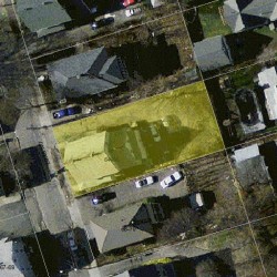64 Dalby St, Newton MA 02458-1033 aerial view