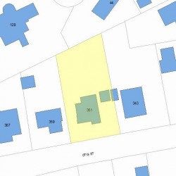 351 Otis St, Newton MA 02465-2533 plot plan