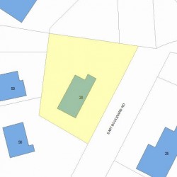 28 Boulevard Rd, Newton MA 02459-1204 plot plan