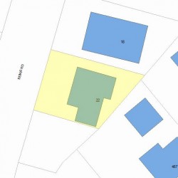 22 Bemis Rd, Newton MA 02460-1205 plot plan