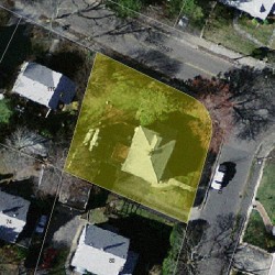 5 Dudley Rd, Newton MA  02459-2514 aerial view