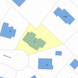 18 Angier Cir, Newton MA  02466-2901 plot plan