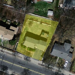 473 Crafts St, Newton MA 02465-1735 aerial view