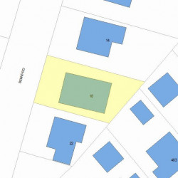 18 Bemis Rd, Newton MA 02460-1205 plot plan