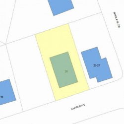 31 Chaske Ave, Newton MA  02466-1121 plot plan