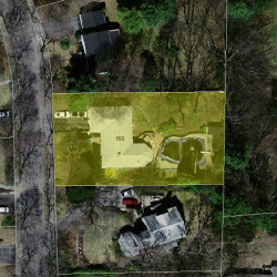 160 Paulson Rd, Newton MA 02468-1230 aerial view