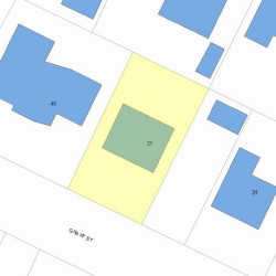 37 Grant St, Newton MA 02465-1508 plot plan