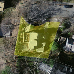 17 Devon Ter, Newton MA 02459-1651 aerial view