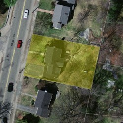 796 Walnut St, Newton MA 02459-1717 aerial view