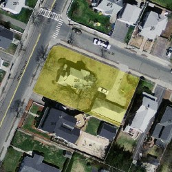 298 Lexington St, Newton MA 02466-1220 aerial view