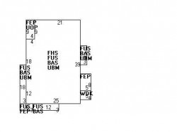 338 Cherry St, Newton MA 02465-1627 floor plan