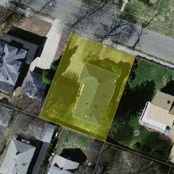 32 Carl St, Newton MA  02461-1906 aerial view