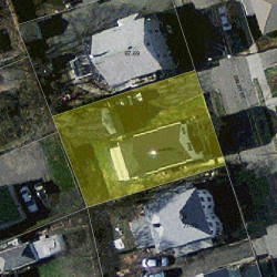 73 Dalby St, Newton MA 02458-1032 aerial view