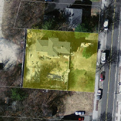 155 Winchester St, Newton MA  02461-2129 aerial view