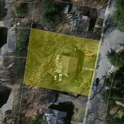 51 Beaumont Ave, Newton MA 02460-2313 aerial view