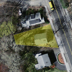 253 Winchester St, Newton MA 02461-2042 aerial view