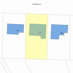 110 Parker Ave, Newton MA 02461-1815 plot plan
