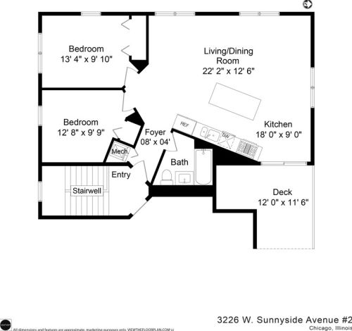 3226 Sunnyside Ave, Chicago IL  60625-4518 exterior