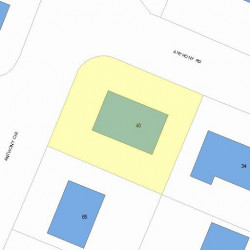 40 Anthony Rd, Newton MA  02460-1104 plot plan