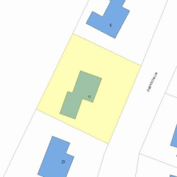 11 Grayson Ln, Newton MA 02462-1020 plot plan