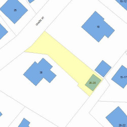 28 Chase St, Newton MA  02459-2214 plot plan