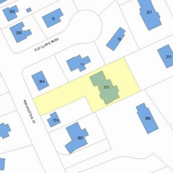 368 Winchester St, Newton MA 02461-2035 plot plan