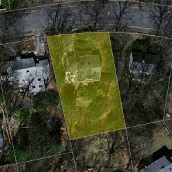 41 Roundwood Rd, Newton MA 02464-1218 aerial view