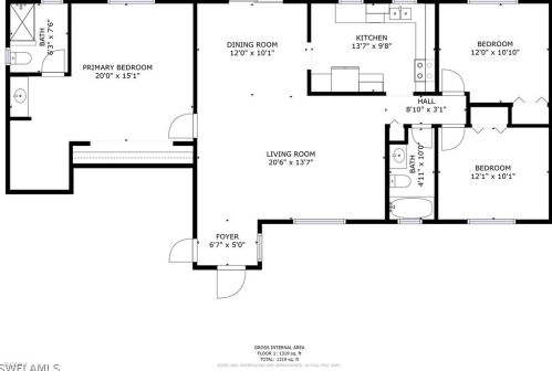 1119 Grv Dr, Naples FL 34120-1423 exterior