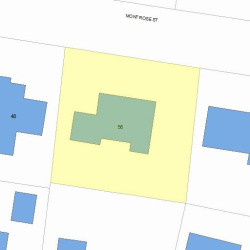 56 Montrose St, Newton MA 02458-2718 plot plan