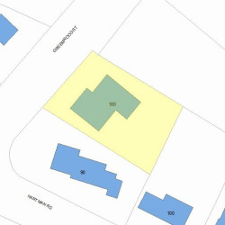 180 Greenwood St, Newton MA 02459-3042 plot plan