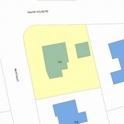 162 Morton St, Newton MA  02459-1528 plot plan