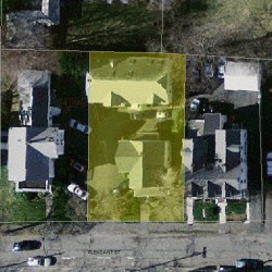 21 Pleasant St, Newton MA 02459-1812 aerial view