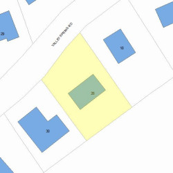 26 Valley Spring Rd, Newton MA 02458-2712 plot plan