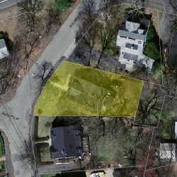 44 Bourne St, Newton MA 02466-1722 aerial view
