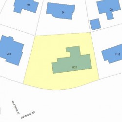 1125 Commonwealth Ave, Newton MA  02459-1446 plot plan