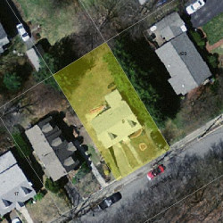 9 Wallace St, Newton MA 02461-1921 aerial view