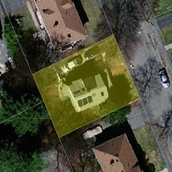 87 Adella Ave, Newton MA 02465-1921 aerial view