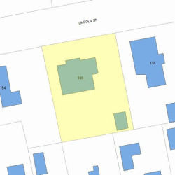 146 Lincoln St, Newton MA 02461-1510 plot plan