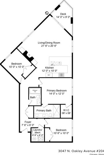 3047 Oakley Ave, Chicago IL  60618 exterior