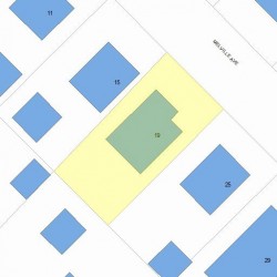19 Melville Ave, Newton MA  02460-1223 plot plan