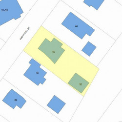 50 Hartford St, Newton MA 02461-1517 plot plan