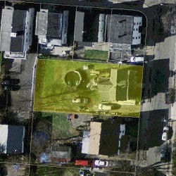 29 Jasset St, Newton MA  02458-1055 aerial view