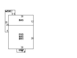 70 Gardner St, Newton MA  02458-1405 floor plan