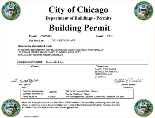 7825 Rhodes Ave, Chicago IL  60619-3013 exterior