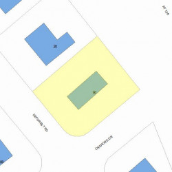 90 Crehore Dr, Newton MA 02462-1138 plot plan