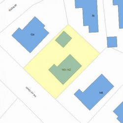 140 Langley Rd, Newton MA  02459-2056 plot plan